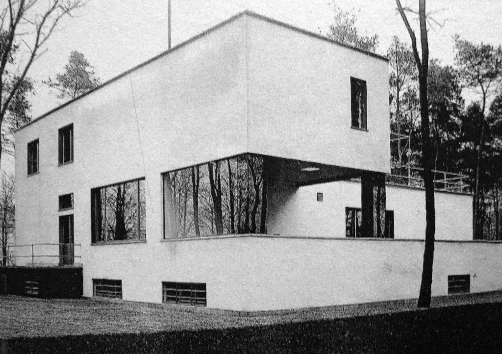 Gropius House, 1926. Designed by Walter Gropius. Photograph: Lucia Moholy.